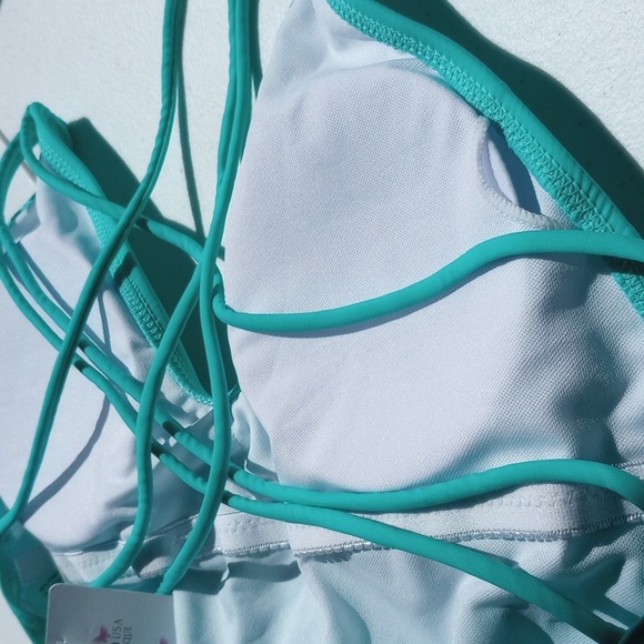 One-piece swimsuit with cross back. - Picture 17 of 17